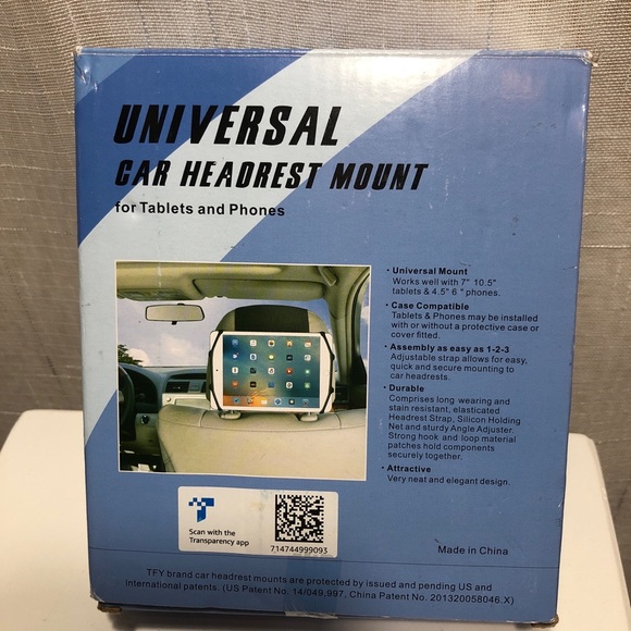 NWOT Universal Car Headrest Mount for Tablets and Phones - Picture 2 of 5